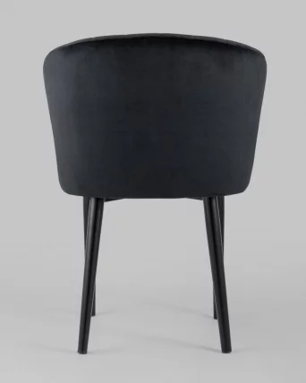 Стул с подлокотниками Нейтон велюр Черный_4