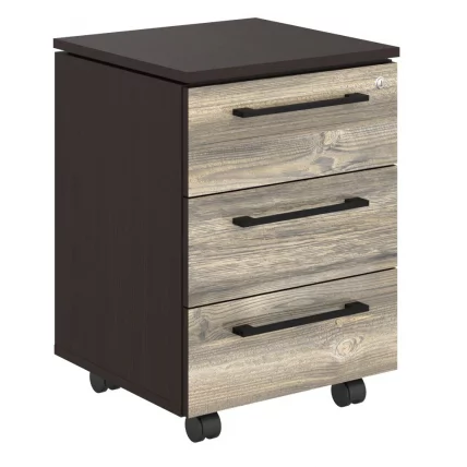 Тумба подкатная MMC-3D Дуб Базель/Венге Магия_0