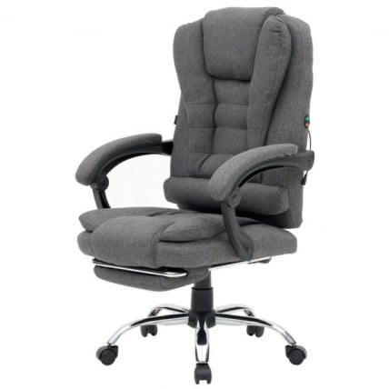 Кресло офисное с функцией вибромассажа CРОМЕКС (КРОМЕКС) Чилл МС-005 ткань серое / CROMEX Chill MS-005_7