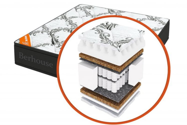 Матрас Валенсия ZAСоня Gray Night (Berhouse) Размер: 1200х2000 мм _0