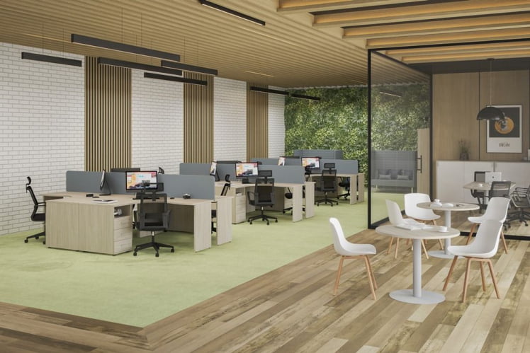 Мебель для офиса Sigma №11 Белый Дуб светлый_0