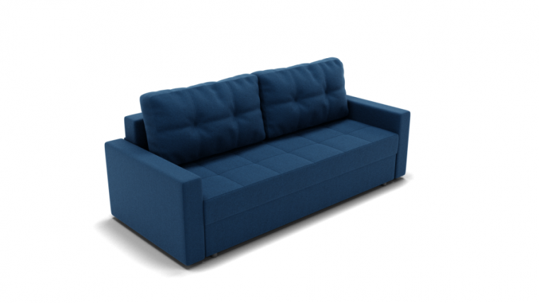 Диван Рио (ЗР) Цвет фасада: Синий; Тип: Прямой; Материал фасада: Металл/Велюр_0