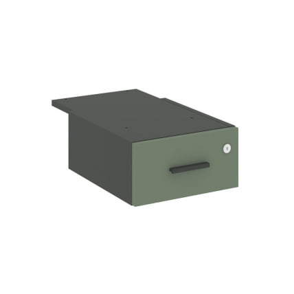 Тумба подвесная с одним ящиком CОНCЕПТ CН.ПТ-003 Б/В Кобо Антрацит / CONCEPT CN.PT-003 B/W_0