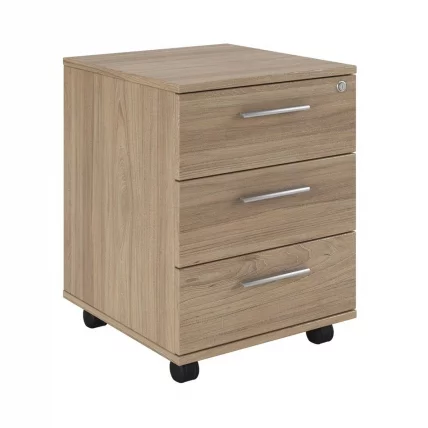 Тумба подкатная с 3 ящиками, древесный ASTI AST33931321 Вяз_0