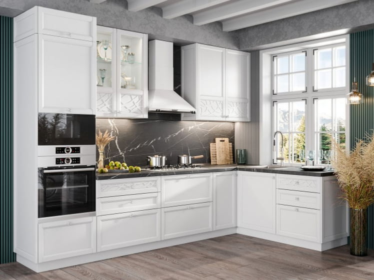 Панель окончание шкафа кухонного высокого 970 мм Джулия ЛД 284.910.000 Белый_1