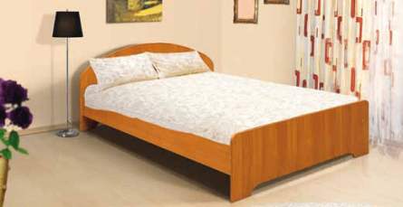 Кровать 1600 х 2000 с низкой ножной спинкой Ясень шимо светлый_0