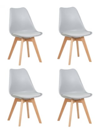 Стул обеденный ДОБРИН ДЖЕРРЙ СОФТ (ножки светлый бук, цвет сиденья светло-серый (ГР-01)) 4 шт / DOBRIN JERRY SOFT (GR-01))_0