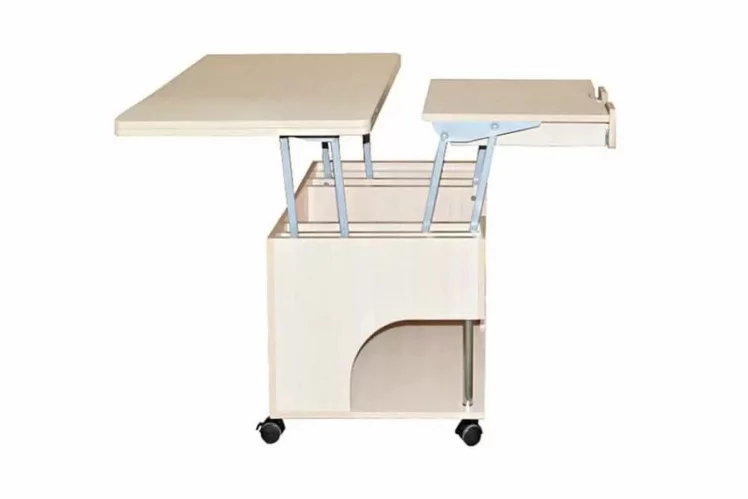 Стол-трансформер раскладной Стэп Ясень Шимо светлый_4