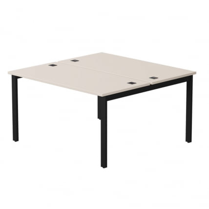 Бенч-система на 2 места на металлокаркасе, опоры 90 гр Everprof EVO 254S018 Кашемир Черный (1380)_0