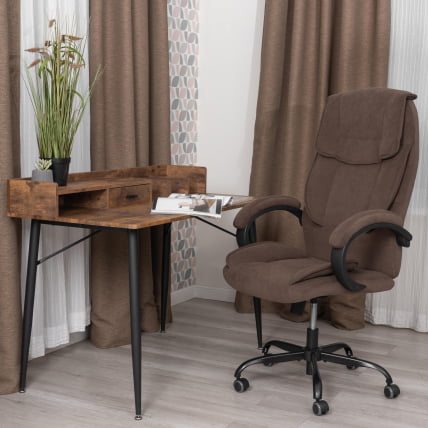 Кресло руководителя ОРЕОН металБЛ велюр, коричневый, 6 / OREON metalBL_13