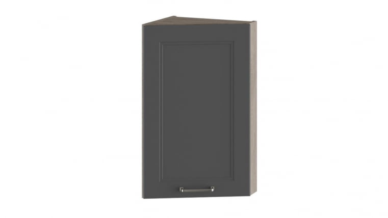 Шкаф навесной торцевой Одри ВТ_72-40(45)_1ДР Дуб Сонома трюфель/Серый шелк_0