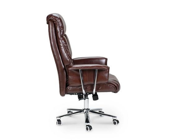 Кресло офисное Президент Коричневая экокожа_2