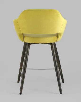 Стул полубарный Саймон ПЛ велюр Золотистый_4