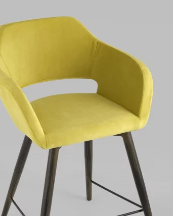 Стул полубарный Саймон ПЛ велюр Золотистый_7