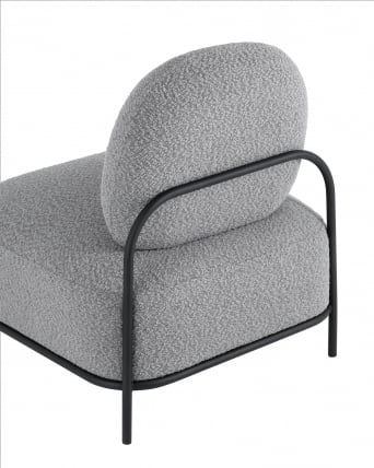 Кресло Стоун нев ткань букле серый / new_6