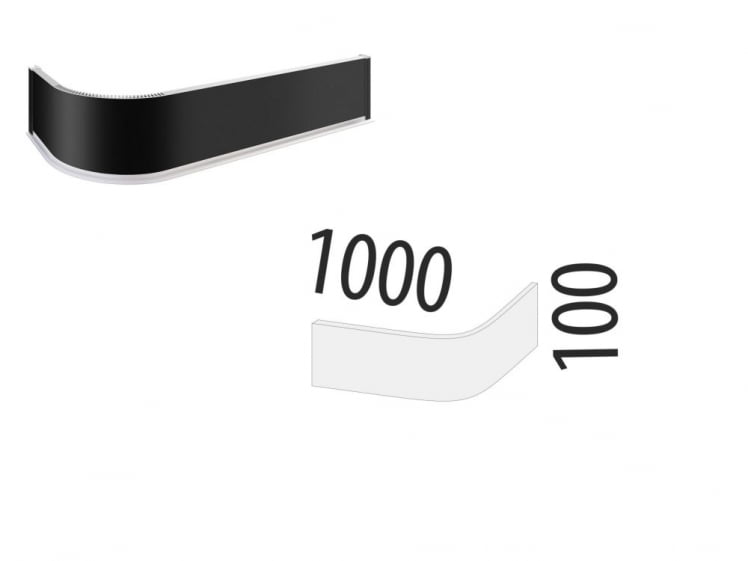 Радиусный цоколь 1 м ЦП 01.100_1