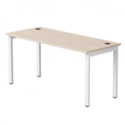 Стол прямой на металлокаркасе, опоры 45 гр Everprof EVO 254S004 Дуб Соната Белый_0