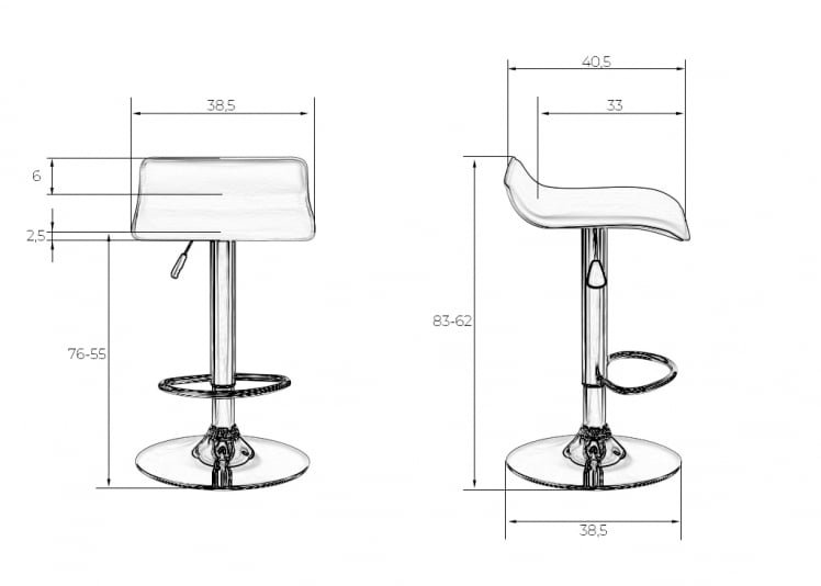 Стул барный DOBRIN TOMMY Красный_15
