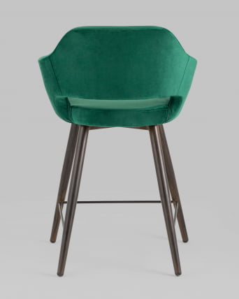 Стул полубарный Саймон ПЛ велюр Темно-зелёный_4