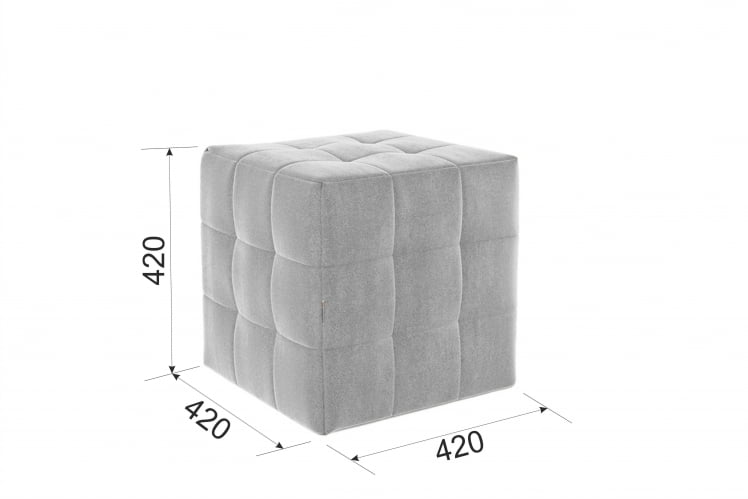 Пуф Рубик 2 ПМ-003.2 медовый (велюр) / PM-003.2_1