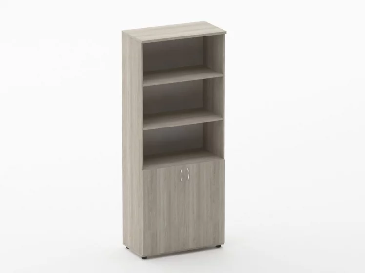 Шкаф высокий полуоткрытый Twin 16.16.141 Дуб Сантана светлый_0