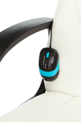 Геймерское кресло Бюрократ ZOMBIE RUNNER Белый-голубой_8