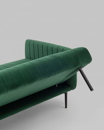 Диван прямой Дрезден велюр Зеленый_4