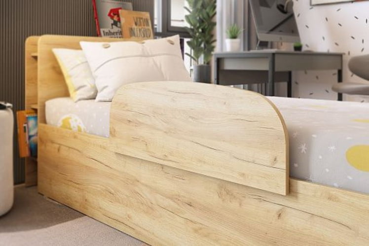 Каркас кровати Юниор 90х200 см SMU-02 белое дерево_7