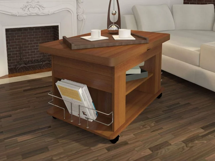 Журнальный стол-трансформер Агат 23 орех пегас_4