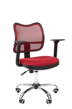 Офисное кресло для оператора CХАИРМАН 450 Хроме Нев Красный / CHAIRMAN Chrome New_0