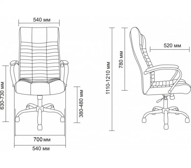 Кресло AV 104 (Аналог Атлант) кож/зам бежевый_1