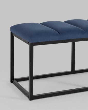 Банкетка Хостен 2 велюр Синий_4