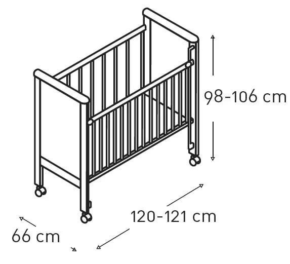 Кровать Micuna Globito 120x60 White_3