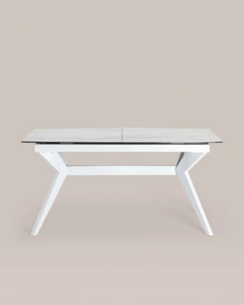 Стол обеденный Аркада раскладной 160-210x90 Керамика светлая_2