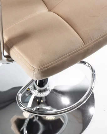 Стул барный DOBRIN KRUGER ARM Бежевый велюр MJ9-10_6