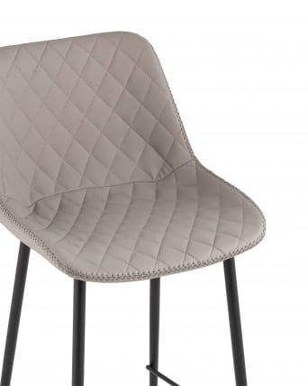 Стул барный Арч экокожа серый / Arch_5