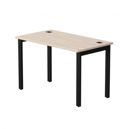 Стол прямой на металлокаркасе, опоры 45 гр Everprof EVO 254S002 Дуб Соната Черный_0