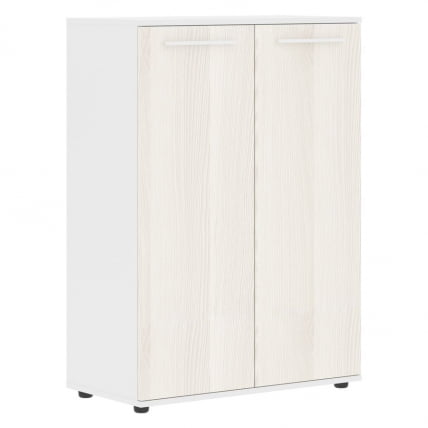 Шкаф с глухими средними дверьми ЕДИС ЕМCС 85.1 Ясень Траун Белый Белый / EDIS EMCS_0