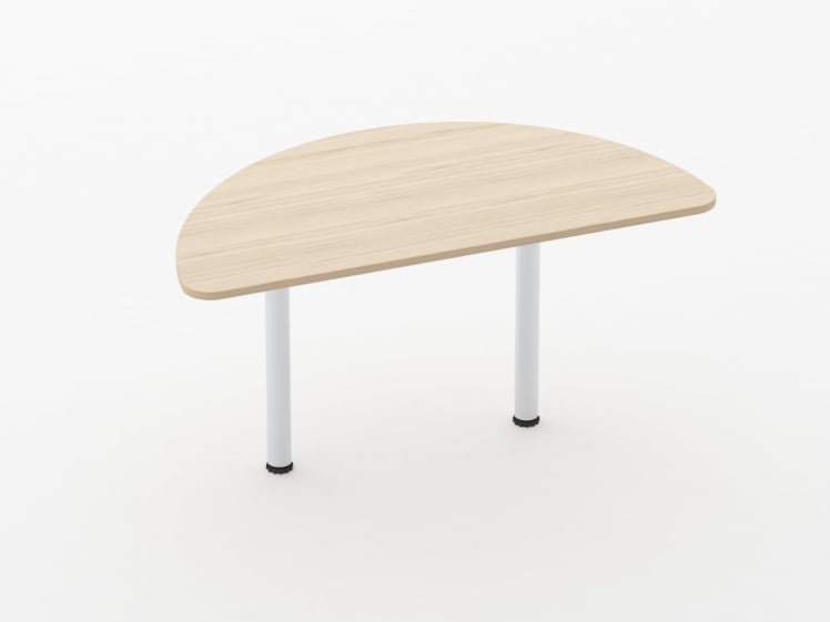 Приставка-полукруг для двух столов Glassy 2.18 Бук светлый_0