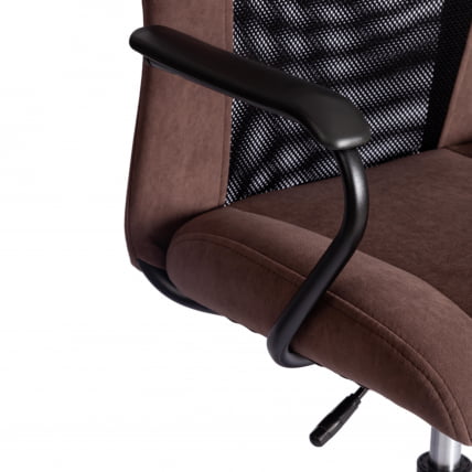 Кресло STAFF STAFF флок/ткань, коричневый/черный, 6/W-11_8