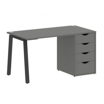 Стол письменный HOME OFFICE VR.SP-3-138.4.A Металлик/Антрацит металл_0