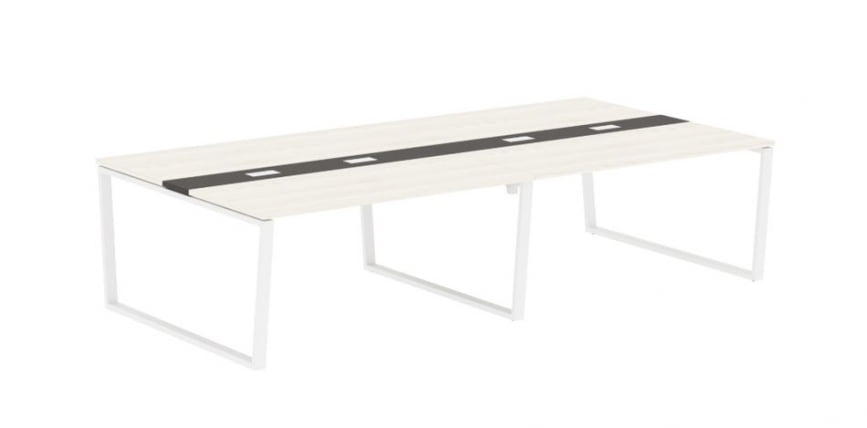 Стол переговорный ЕДИС ЕВCТ 3116 Ясень Траун Мокко Белый / EDIS EVCT_0