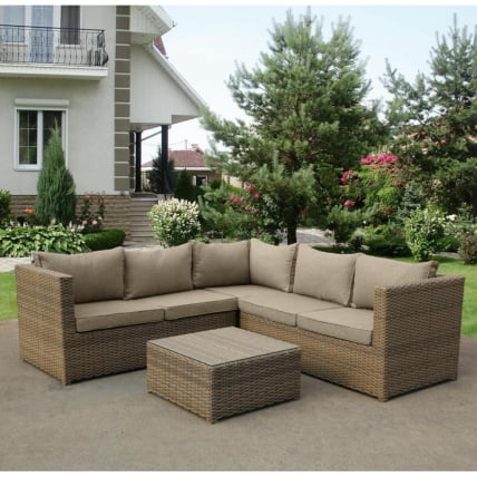 Комплект плетеной мебели AFM-825BL Beige_0