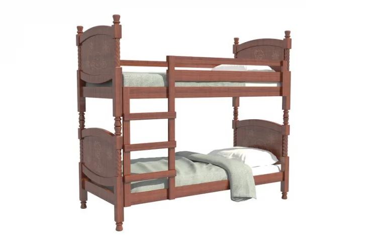 Кровать двухъярусная Валерия 200х90 Орех_0