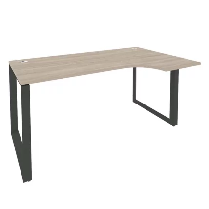 Стол эргономичный правый на О-образном м/к ОНИКС О.МО-СА-1Р Дуб Аттик/Антрацит / ONIX O.MO-SA-1R_0