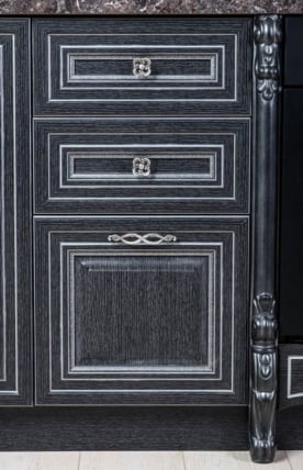 Кухонный гарнитур Италия №08 Черный Дуб темный_12