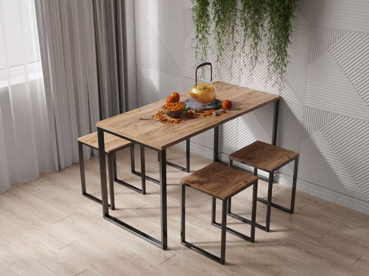 Стол обеденный САНВУТ СтК120 Дуб крафт / SANVUT_0