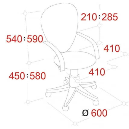 Кресло EChair-318 AL 506143 Черное_4