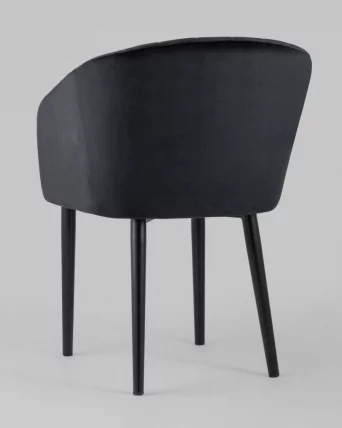 Стул с подлокотниками Нейтон велюр Черный_5