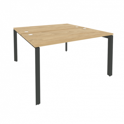 Рабочая станция на П-образном м/к ОНИКС О.МП-Д.РС-2.3.7 Тиквуд Светлый/Антрацит / ONIX O.MP-D.RS-2.3.7_0